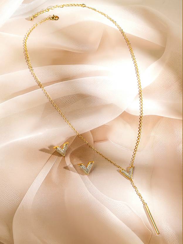 Brass Gold-plated Gold Jewel Set - Image 3